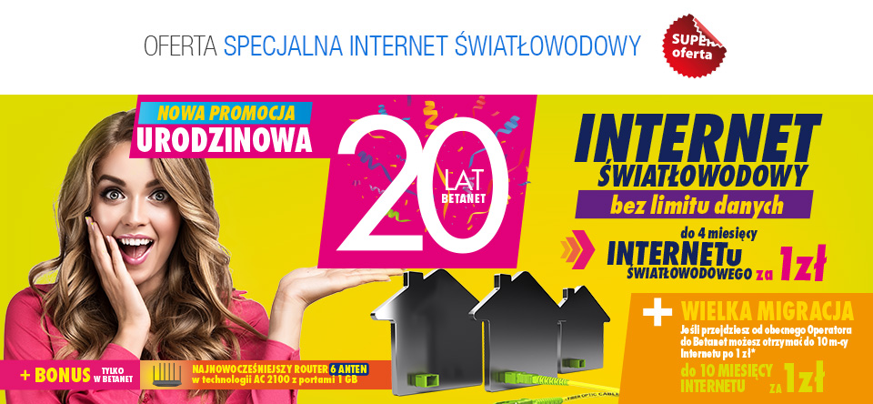 Urodzinowa promocja - 20 lat Betanet!
